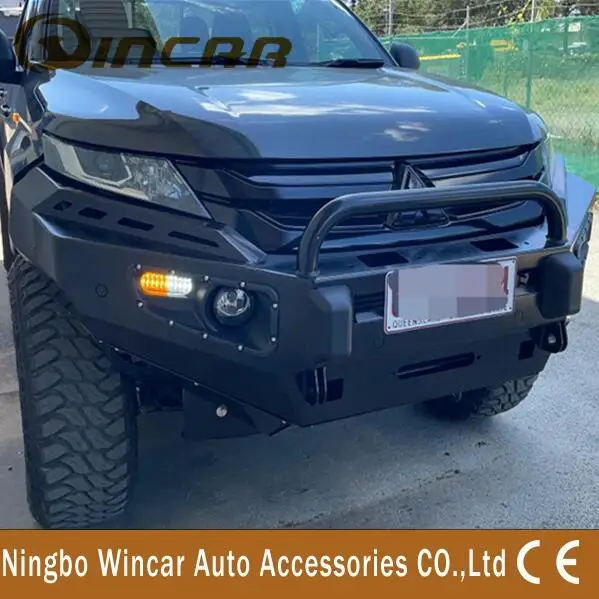 Pick Up Car  Front Winch Bumper With Lights For Triton L200