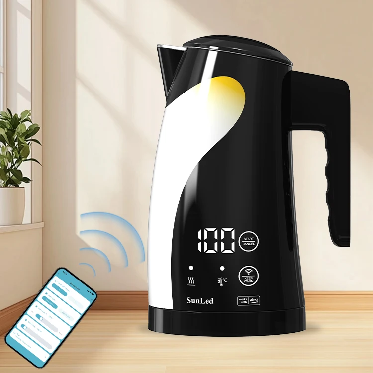 2024 Most Popular Modern High Quality Portable Cordless Voice and App Control Electric Kettle with Temperature Control