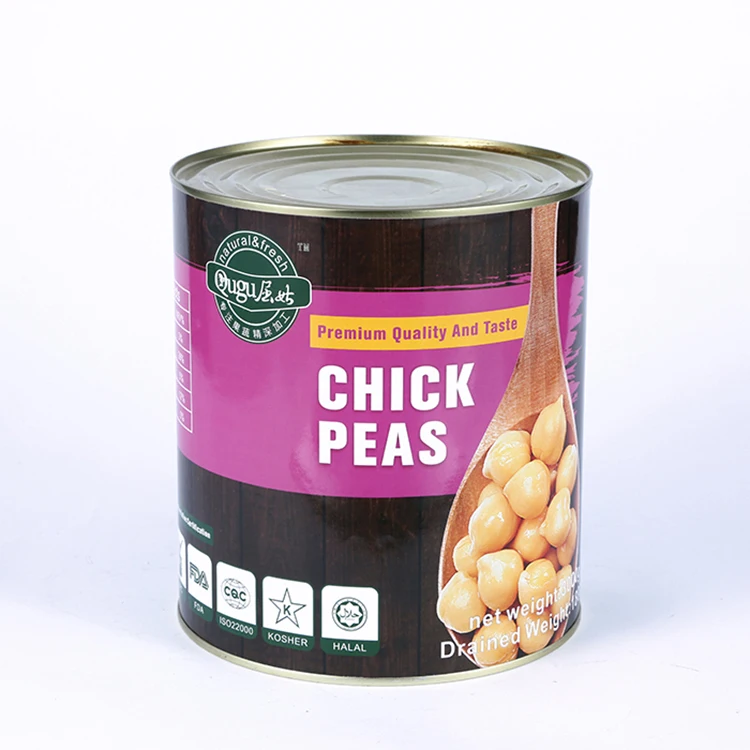 Organic Bulk sale canned chick peas canned garbanzo beans protein garbanzo