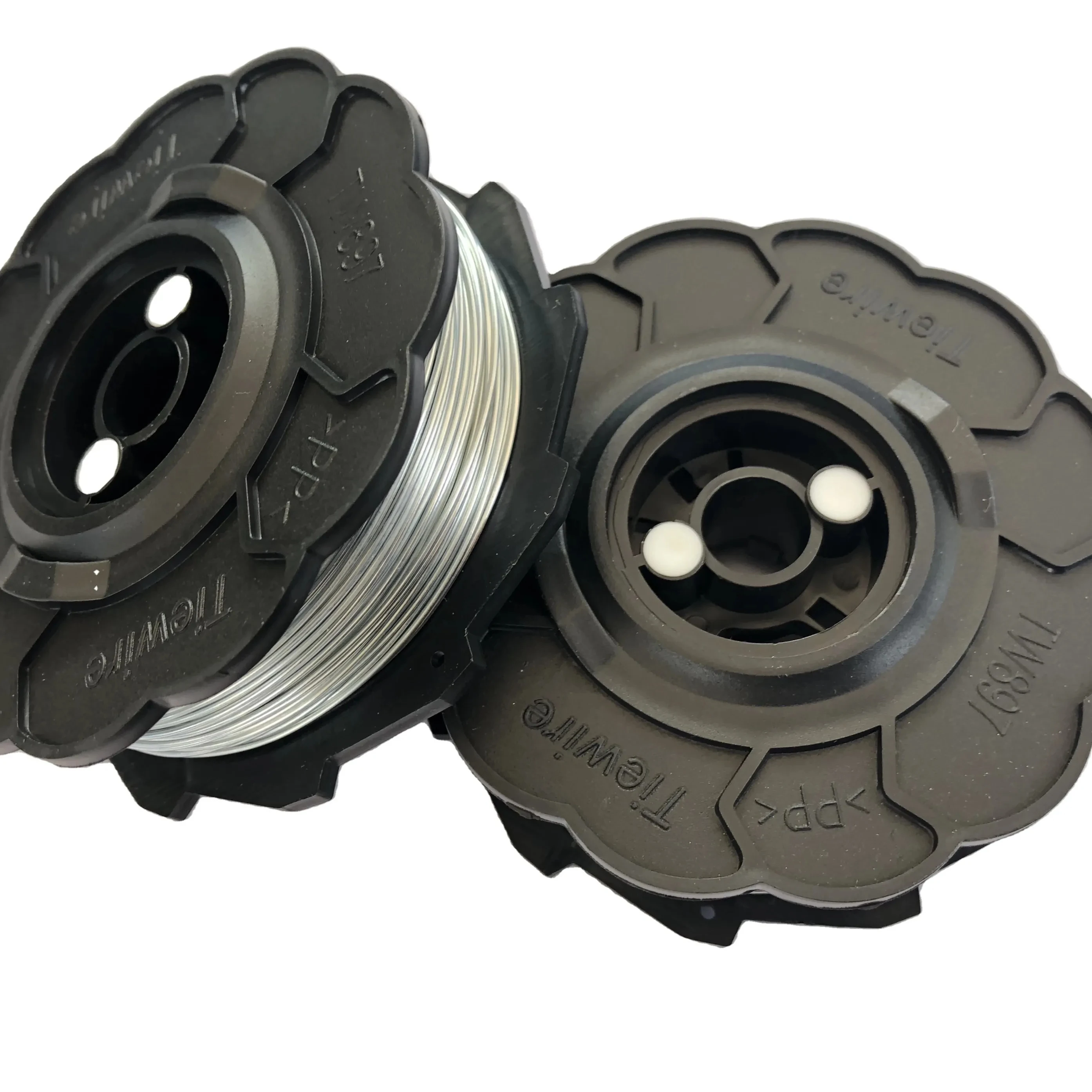 Rebar tying machine accessories High heat resistant galvanized double wire coil bobbin for rebar tying machine