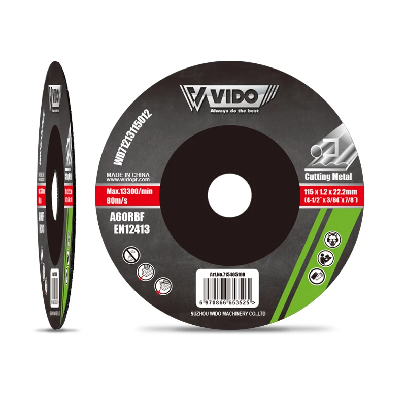 VIDO abrasive cutting disc 4in 4.5in 5in 7in 9in grinding wheel for metal and stainless steel