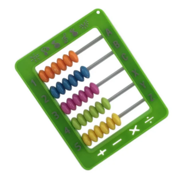 Counting mini plastic abacus gift educational math calculate toy color beed abacus for kids toy