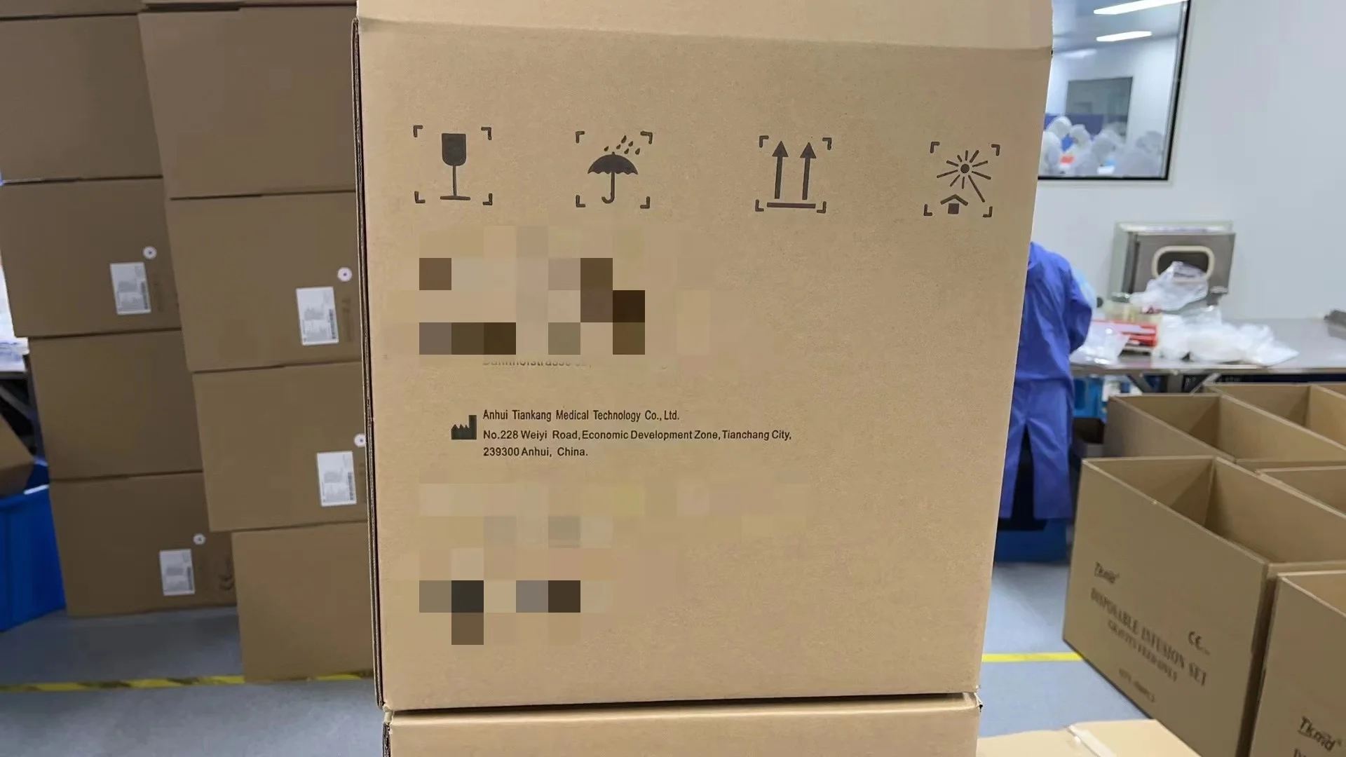 CE ISO13485 100ml disposable IV set with burette