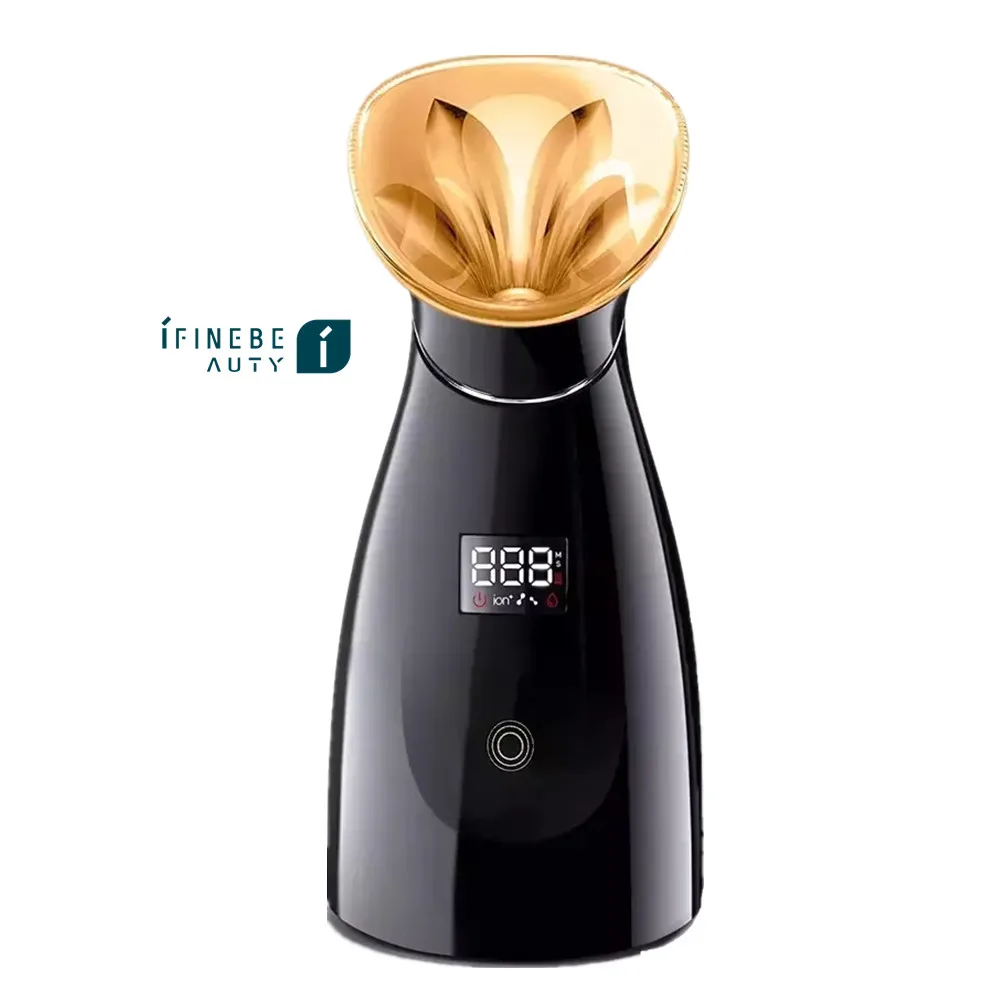 Портативный отпариватель для лица IFINE Beauty профессиональный нано-ионный с ЖК-дисплеем и функцией горячего пара глубокого