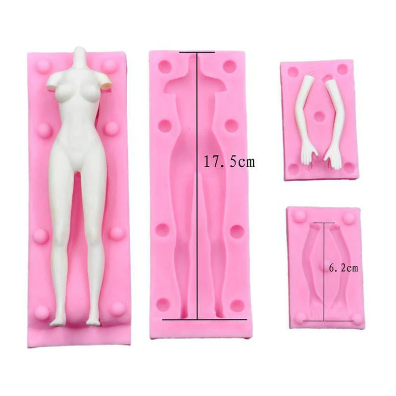 Cake Decorating tools Silicone Mold 3D Men Women Body Molding Chocolate Moulds Fondant Pastry Kitchen Gadgets DIY Baking Molds