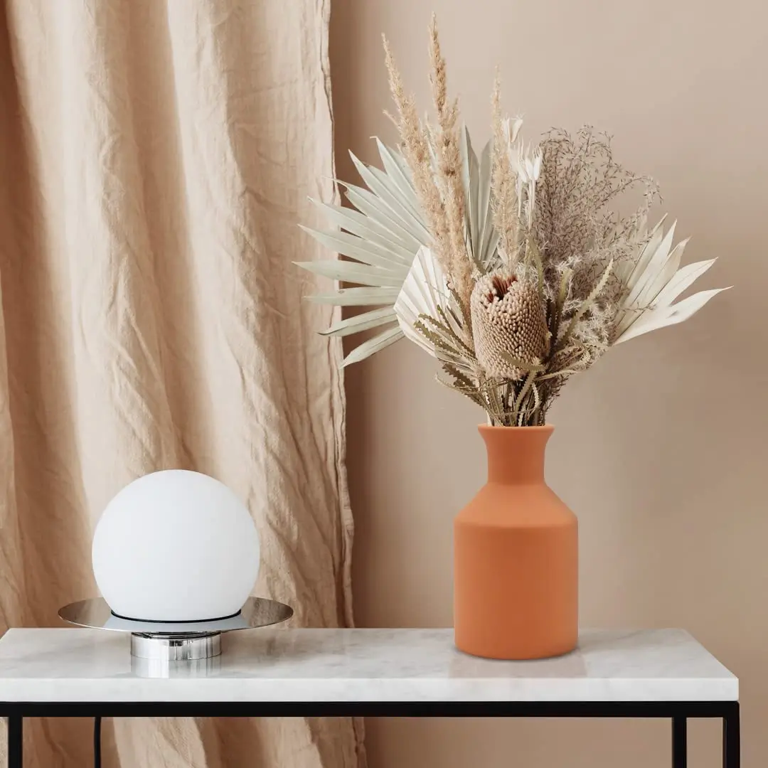 Modern Set Of 3 Terra cotta Vase Handmade Clay Vase