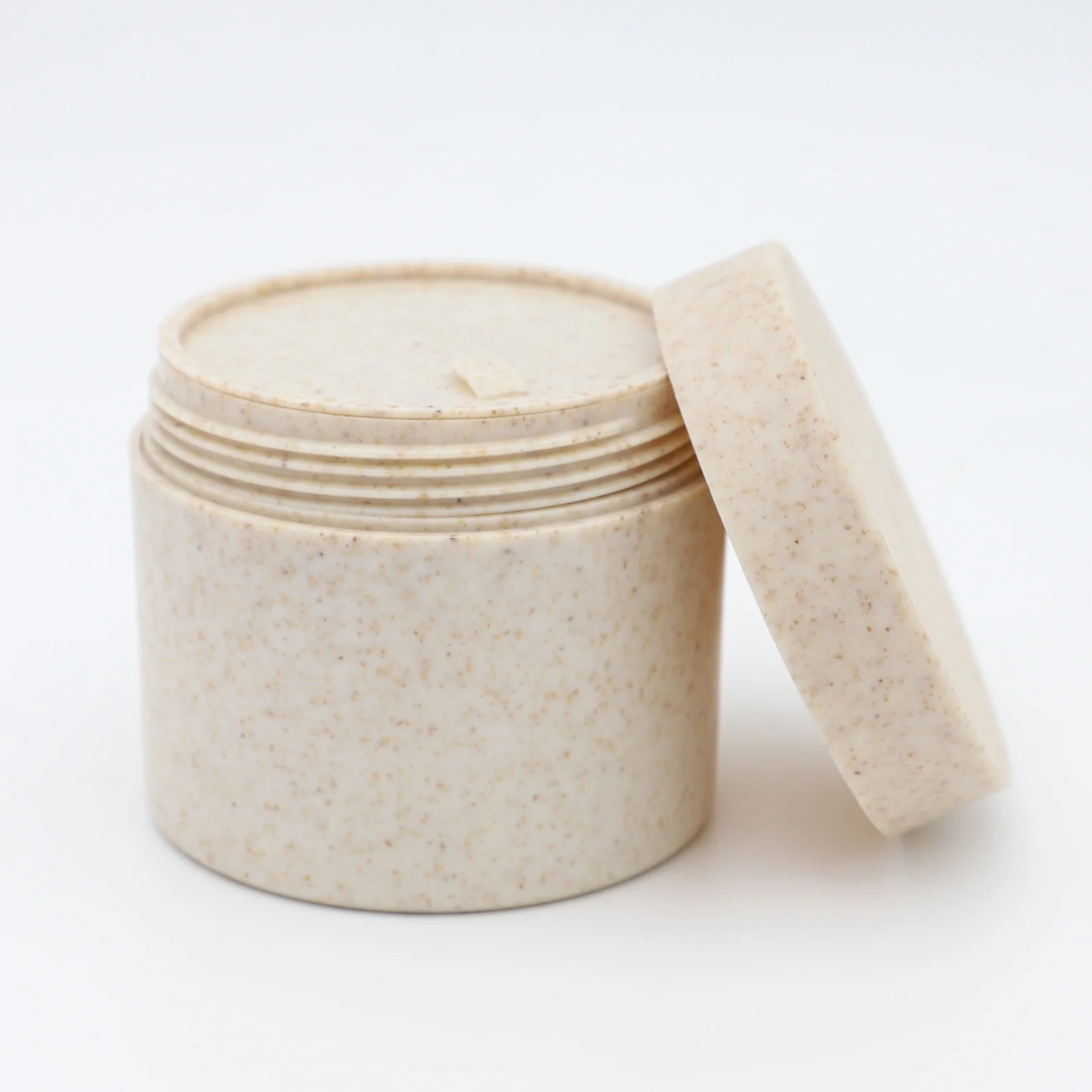 ECO Friendly Double Layers Biodegradable Wheat Straw Cream Jar