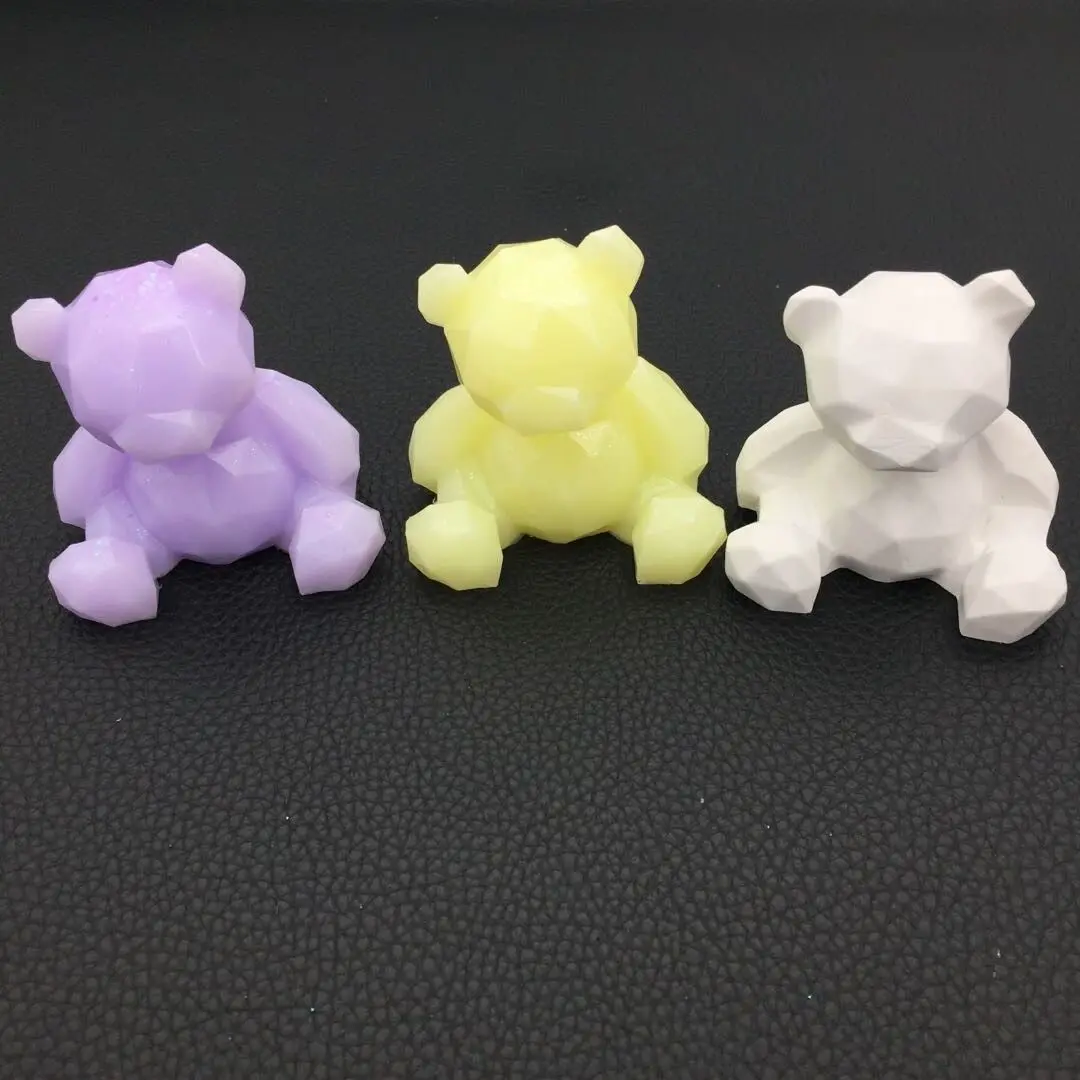 3D Медведь силиконовая форма Сделай Сам Геометрия стерео