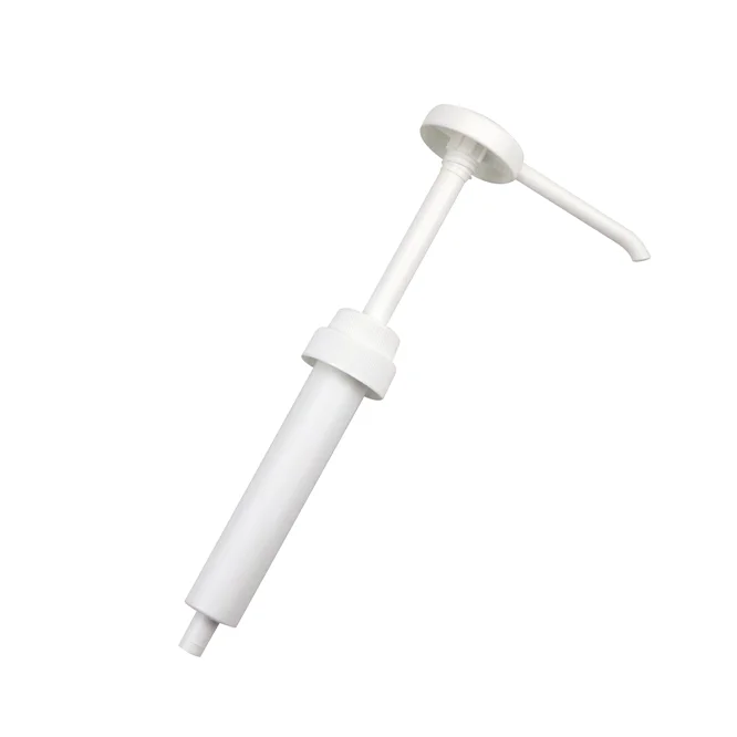 38MM PP Material Plastic Syrup Dispenser Pump Food Grade Big Dosage Sugar Sauce Pump