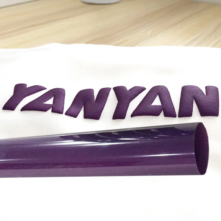 3D Puff Vinyl Supplier Iron On Heat Transfer Htv For Heat Press Transfer Film Flexible Htv Foam Thermal Rolled