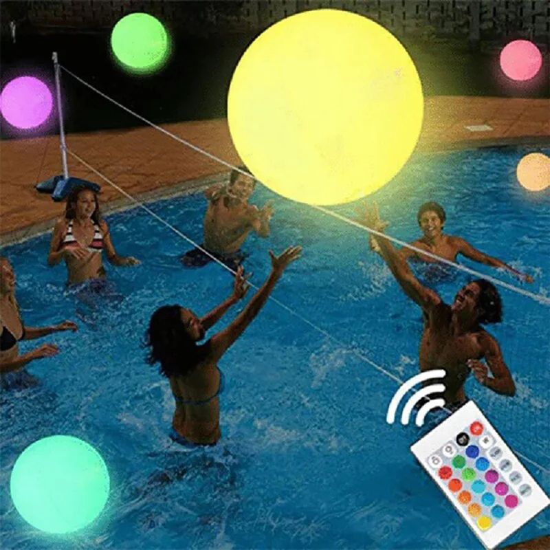 Outdoor Balloons Garden Luminous Toy LED Balls LED Balloon Large Inflatable Blow up Beach for Water Pool Party Large Waterproof