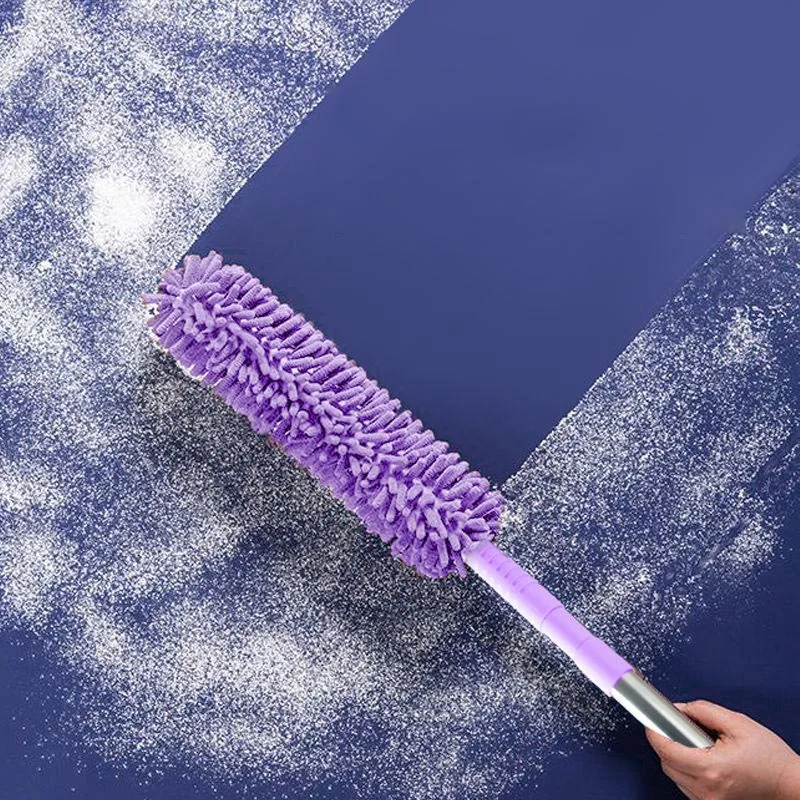 DS3643 Washable Dusters for Cleaning Ceilings Fans Reusable Bendable Dusters Microfiber Duster with  Telescoping Extension Pole