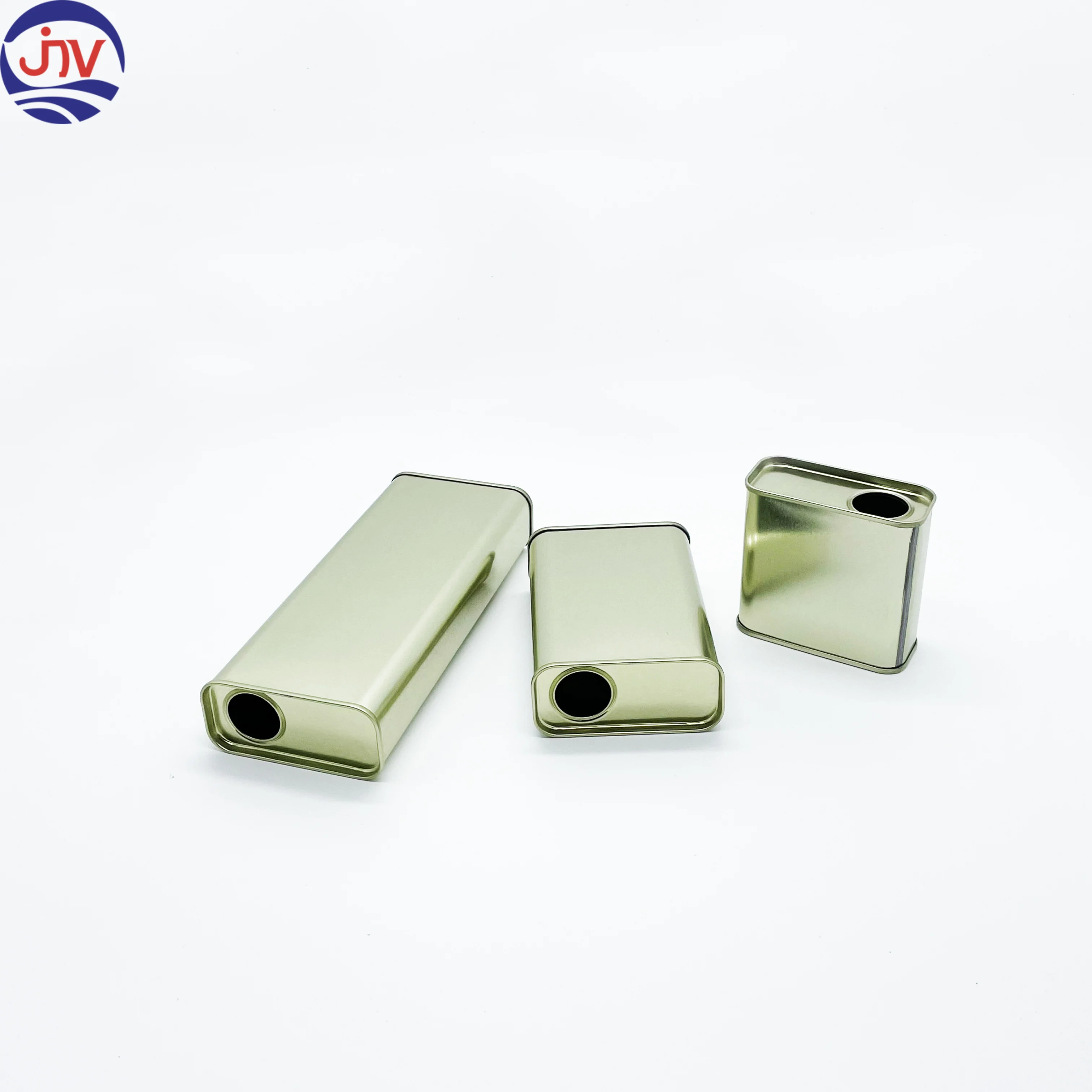 Wholesale Custom Printed Empty Small Square 100ml 250 ml 500ml Olive Oil Edible Oil Metal Tin Can