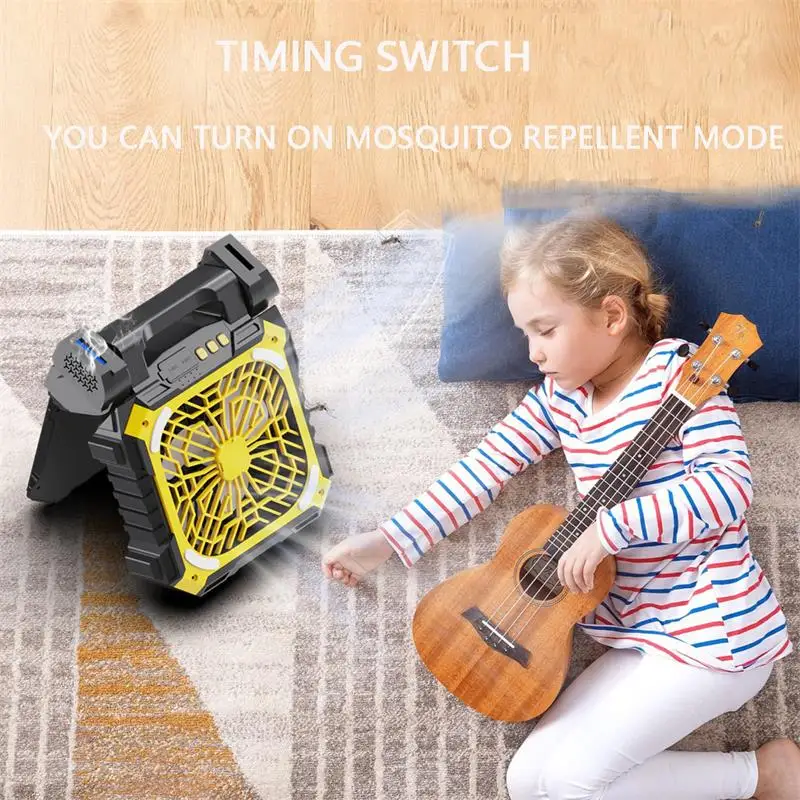 3 in 1 portable  folding solar charge fan with  usb  phone rechargeable  multifunctional standing  outdoor camping  light fan