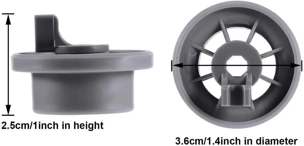 165314 Dishwasher Lower Rack Wheel for Bosch Neff Siemens Kenmore AP2802428 PS3439123 420198 423232
