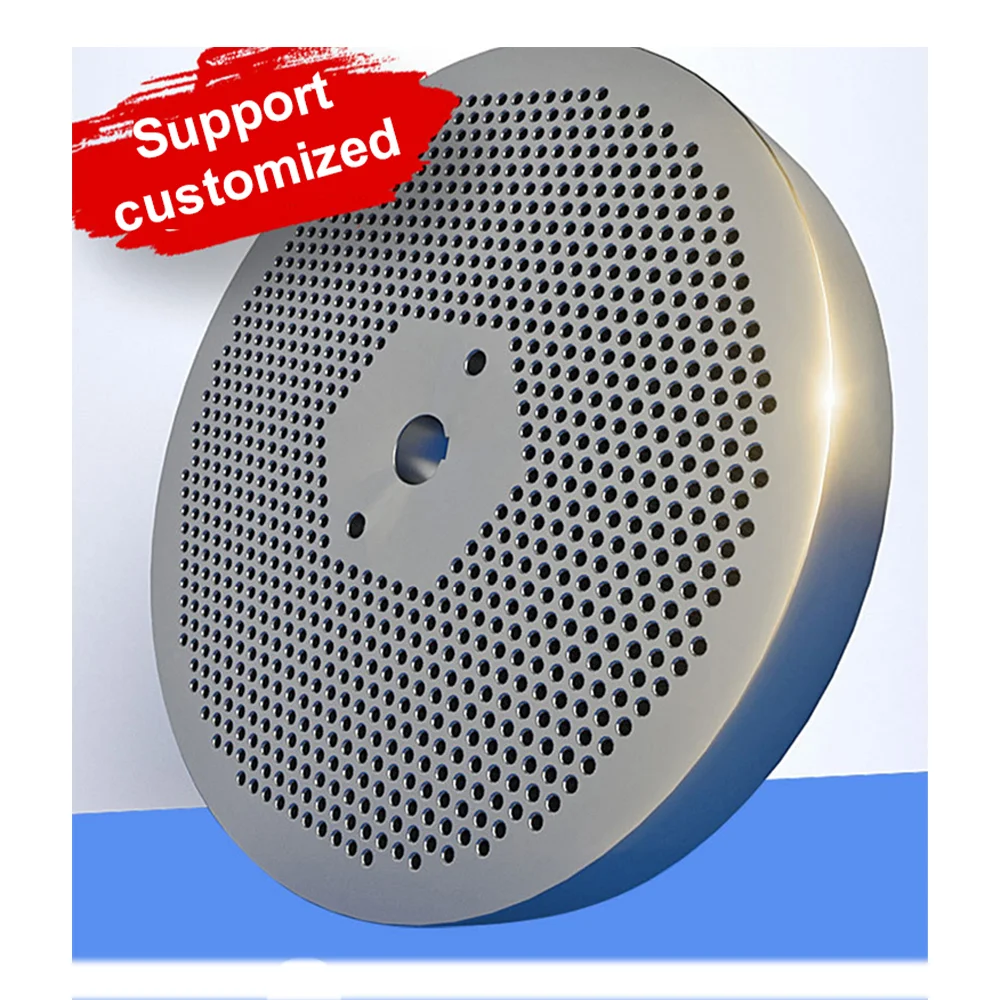 Small shrimp and poultry stainless steel feed pellet machine grinding plate accessories