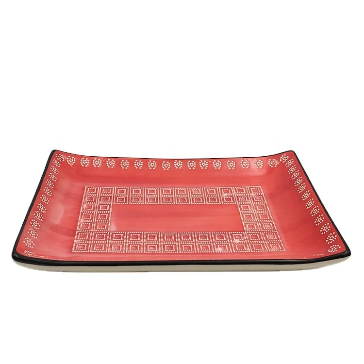 Customized Eco Friendly Restaurant Pate With Logo Ceramic Dinner Plate