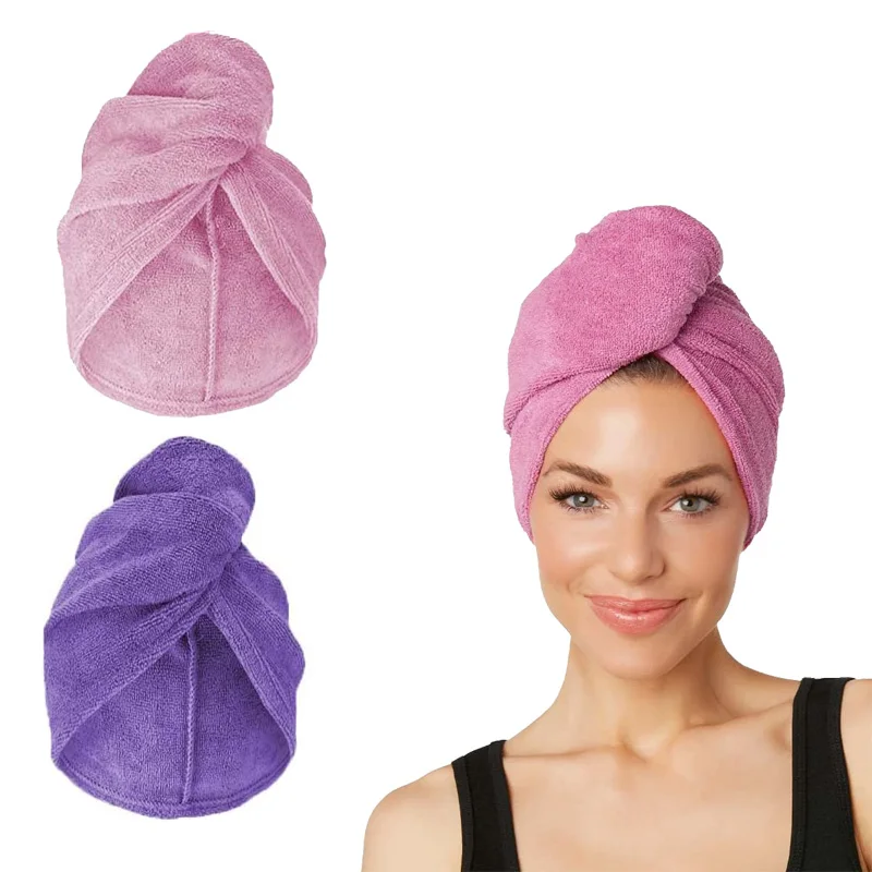 High Quality Wholesale Cheap Hair Towel Wrap Hair Towel Turban Microfibre Hair Towel