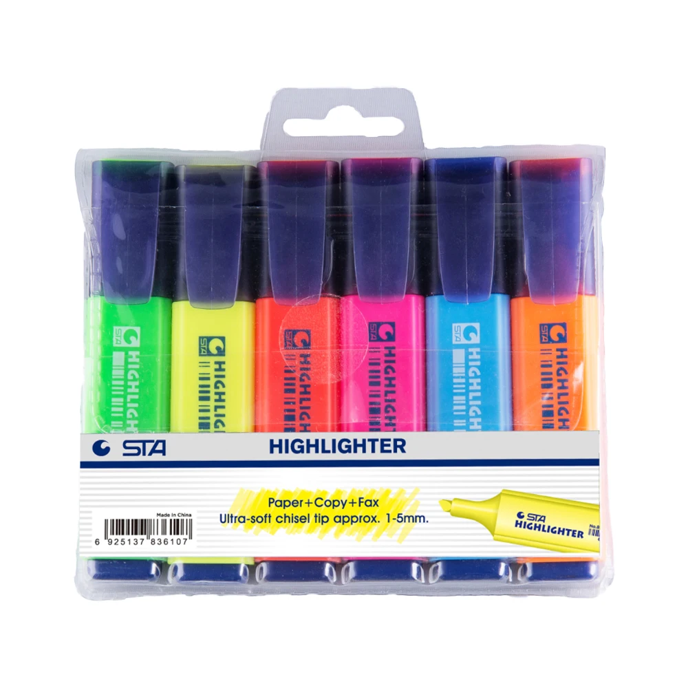  Bright color highlighter Pens fluorescent marker pen