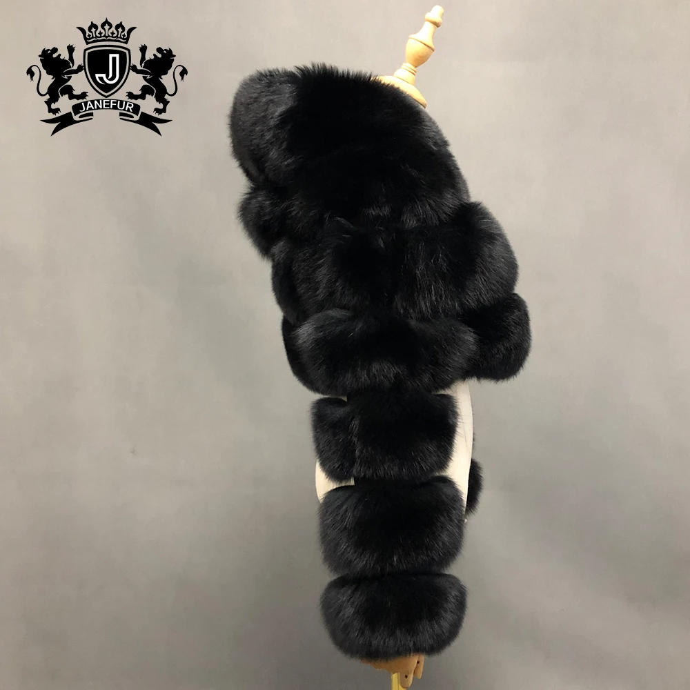 New Design Long Sleeve Fur Coat Ladies Midriff Short Real Fox Fur Coat Fancy Short Coat