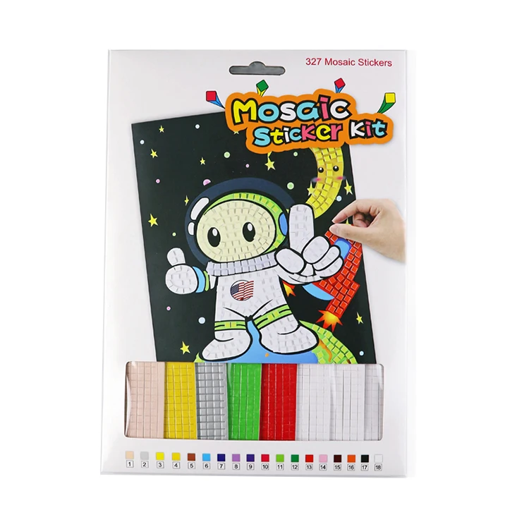 Kids Craft Animal Cartoon DIY Eva Foam Mosaic Puzzle Art Sticker For Children