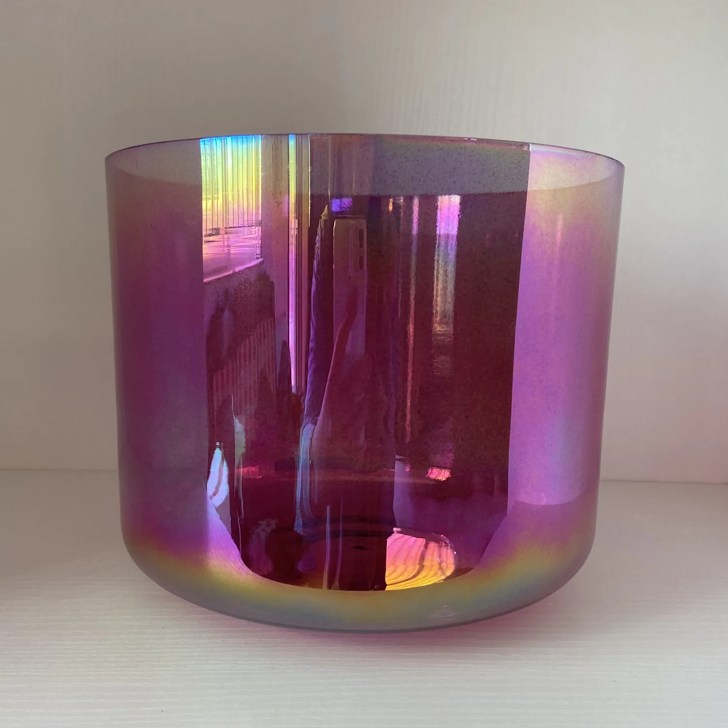 Alchemy Ruby Cosmic Light прозрачная кварцевая Хрустальная Поющая чаша для звукового исцеления и терапии