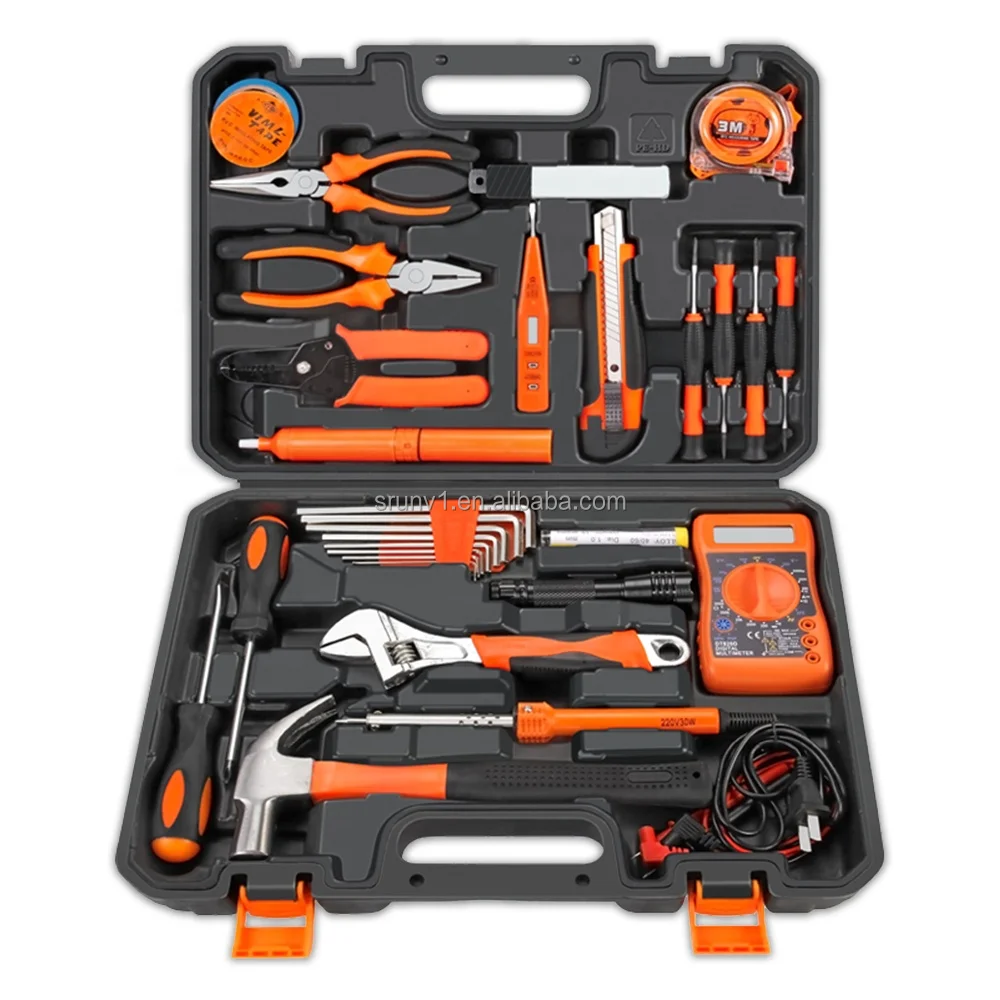 30pcs household tool set car repair tools hand networking tool kit set