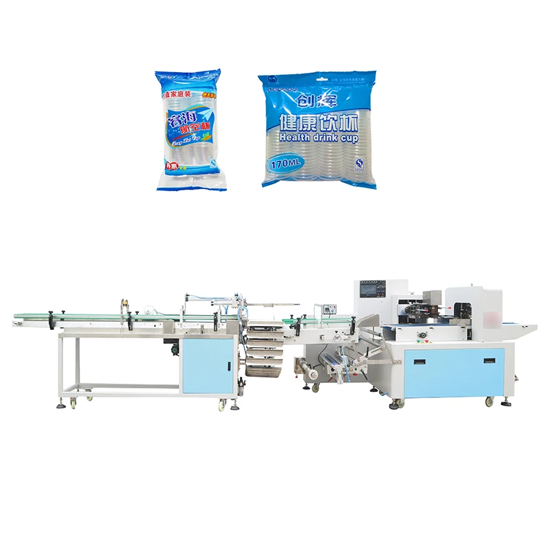 Double Row Three Row Four Row Fully Automatic Disposable Tea Paper Aviation Coffee Cup Counting Packaging Machine