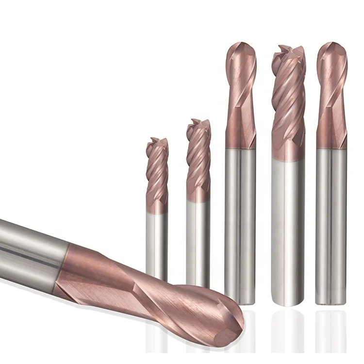 1/2/3/4 Flute Endmill Cnc Cutting Tools Flat Milling Cutter Solid Carbide End Mill
