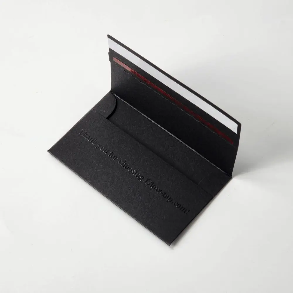 Custom Spot UV Logo Printing Paper VIP Credit Business Paper Packaging Gift Card Packaging Envelope Box