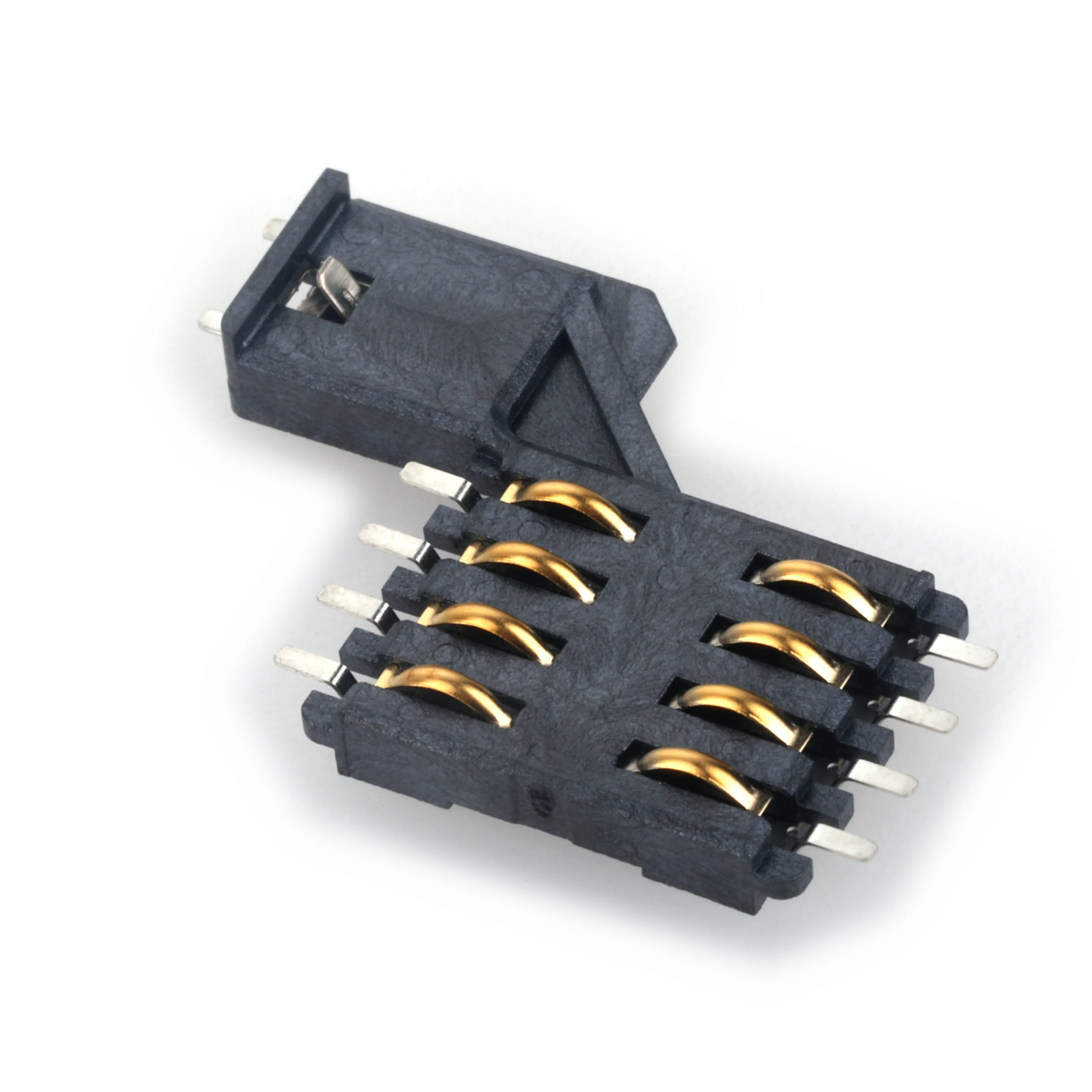 17years factory price MUP  High Quality  8pin+switch  sim card connector normally open 8pin amphenol automotive card socket