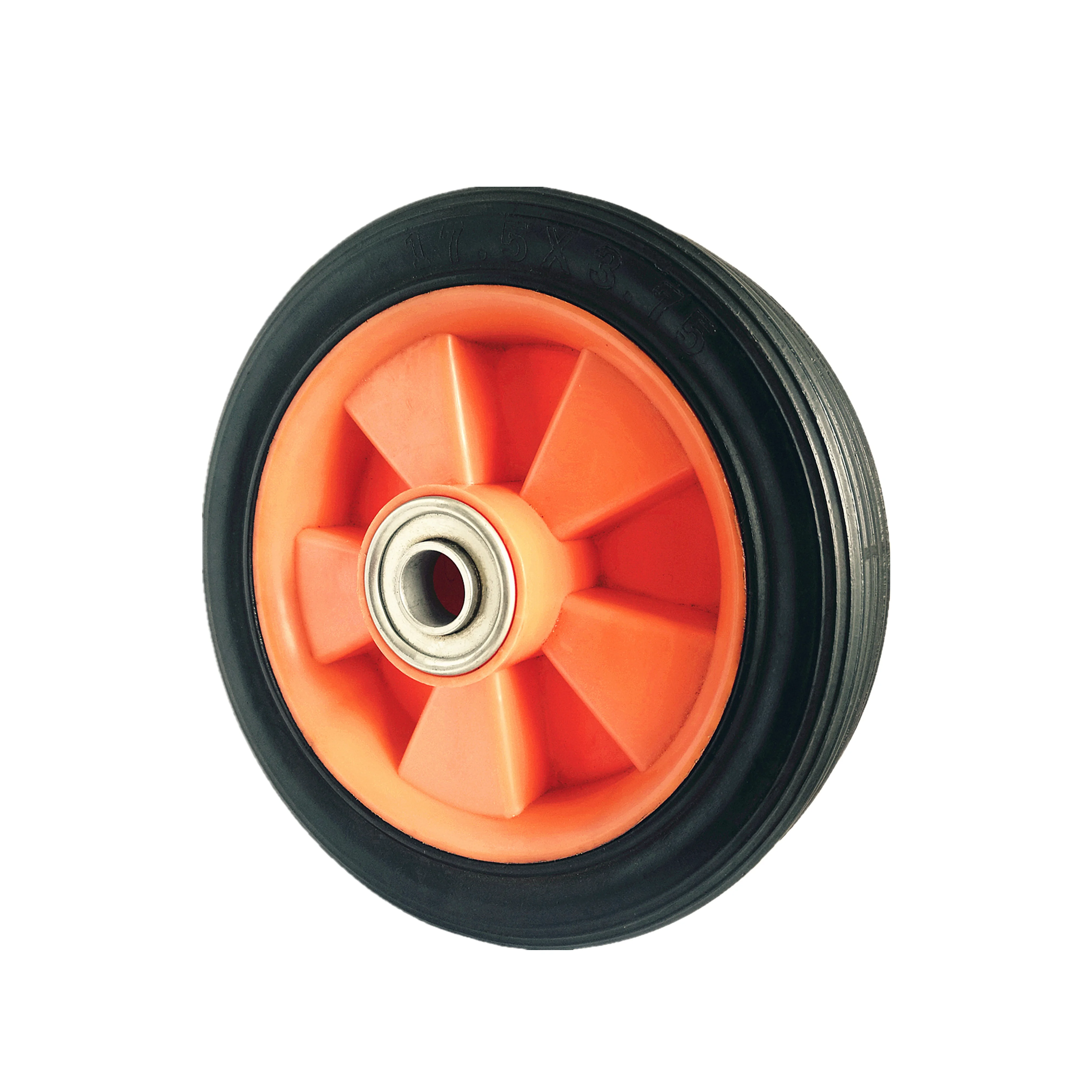 7 inch rubber caster wheel and polyethylene wheels
