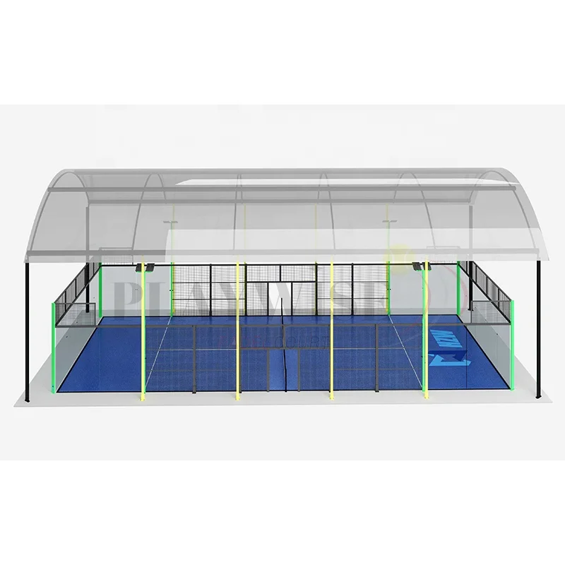 Открытый Теннисный корт Padel панорамный с крышей
