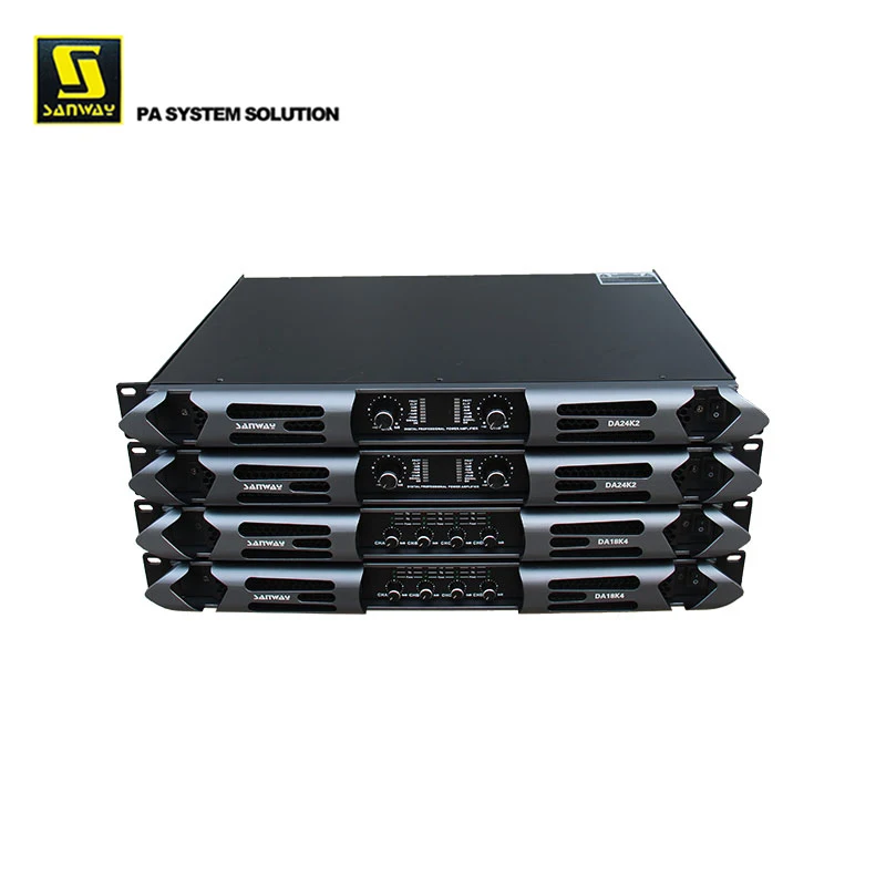 DA24K2 2CH 12600W Class D 1U профессиональный усилитель звукового