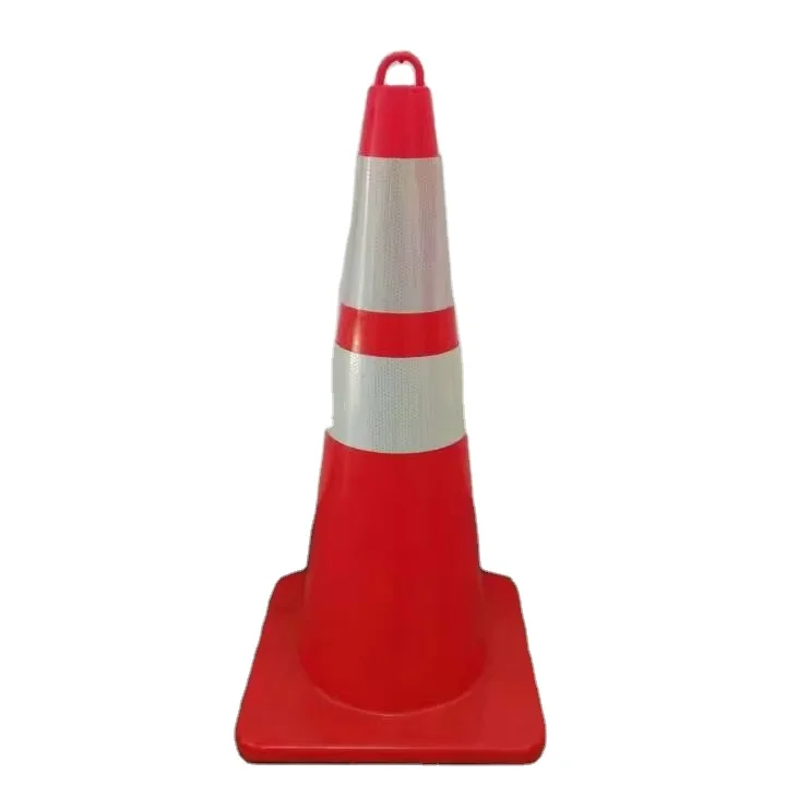High Visible PVC Traffic Cones PC Material Safety Cones for Roadway Traffic for Road Safety