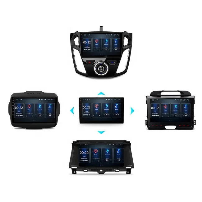 Factory Price 10 inch 1080P Full RCA Android 12 2G 32G universal Android Car Stereo with custmise Frame