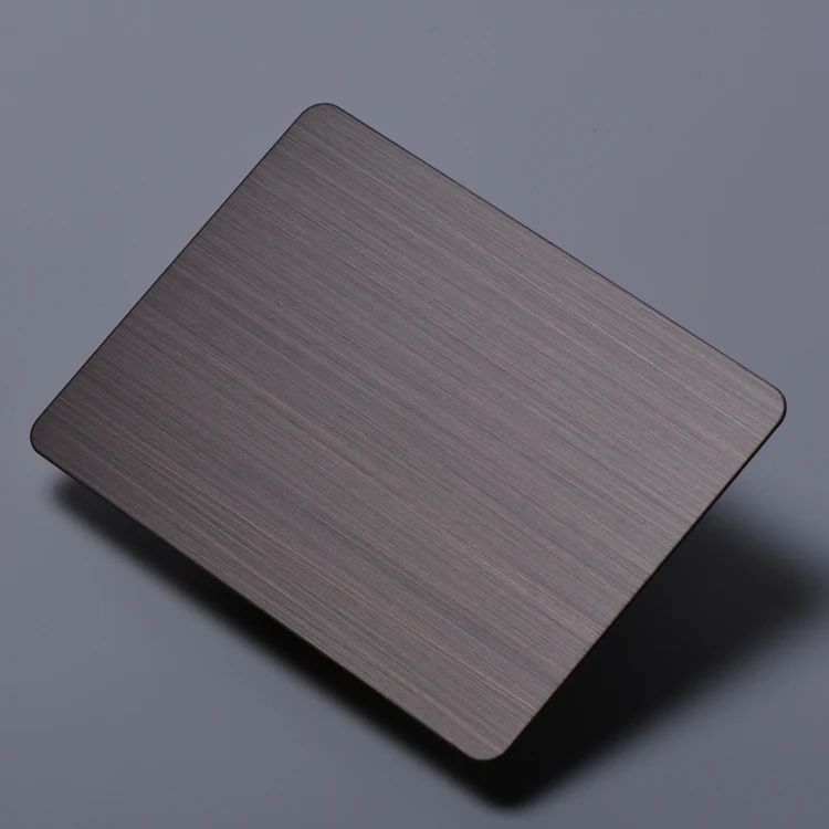 Factory wholesale 304 luxury decorative stainless steel metal sheets hairline surface  for elevator