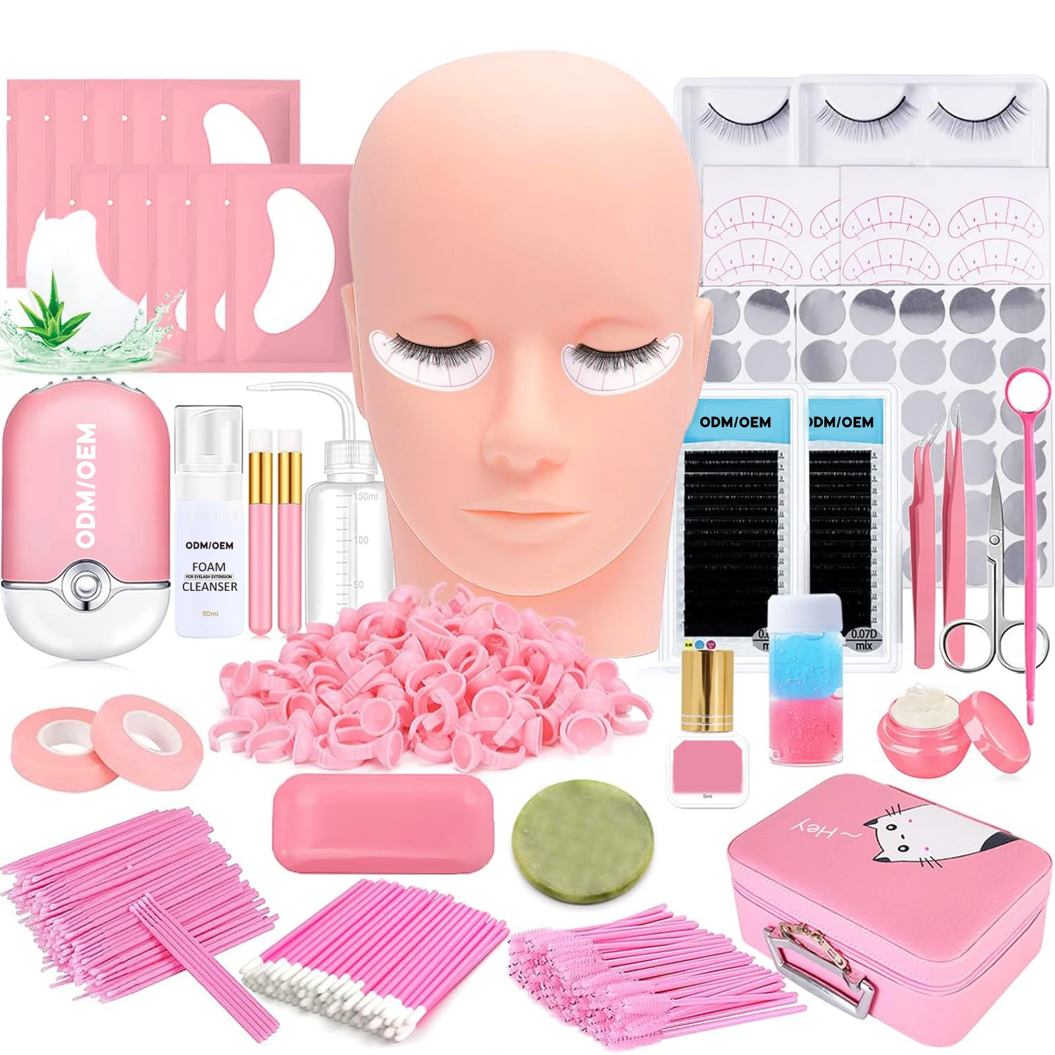 new Hot Selling Starter Lash Kit Set Professional Eyelash Extension sample Kits Tools diy lashes Extension Training Kits