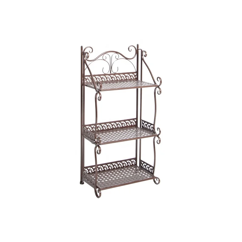 Storage Shelf Holders 3 Layer Metal Herbs for Living Room Kitchen Bathroom