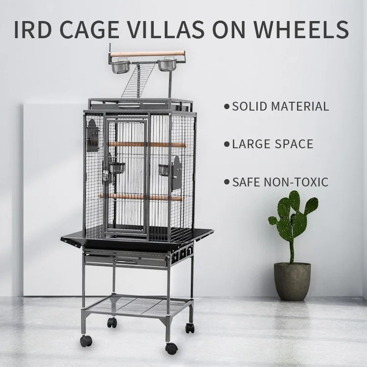 Large Pet Parrot Bird Cage breeding Steel Aviary Coop Cage