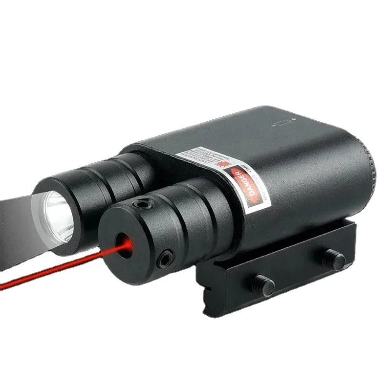 Red Dot Flashlight Combo Shockproof Hunting Laser Sight