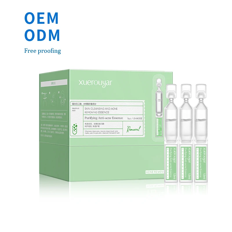 Professional Skin Care Facial Ampoules Serum Salicylic Acid Ampoules Serum Revitalizing Replenish Firm Skin Ampoules Serum