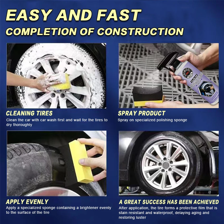 car tire coating agent for polishing, curing, anti-aging, and long-lasting protection 4L