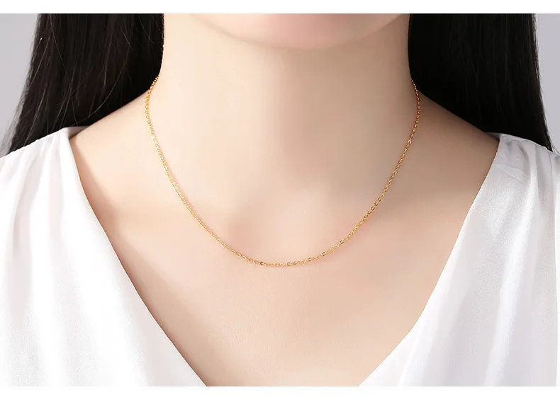 14k Gold 18 inch water wave cross snake bone chain melon seed chain sky star chain wholesale