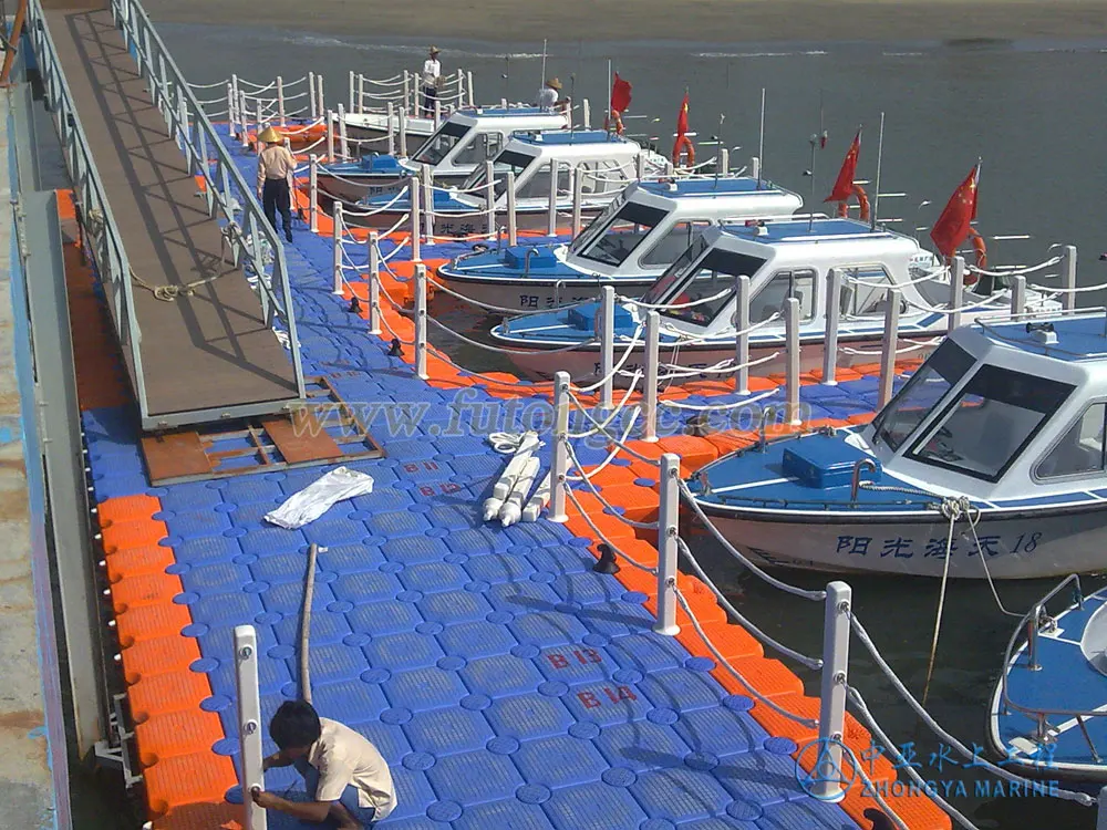 plastic floating dock pontoon floats jet ski dock bridge walkway platform