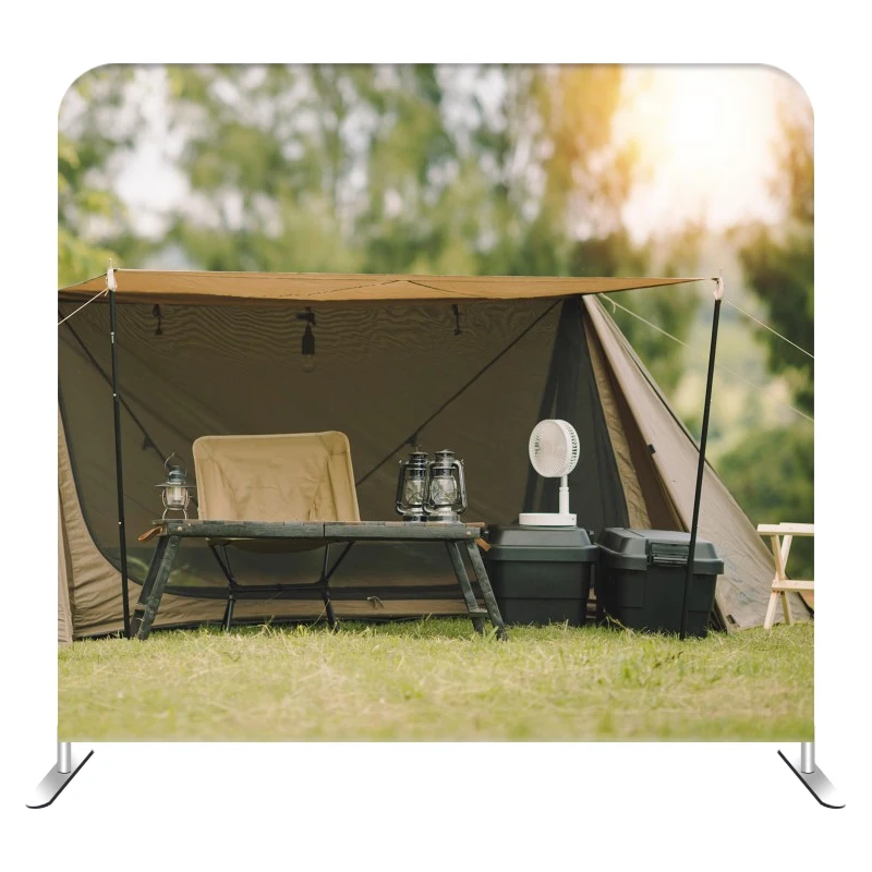 Trade Show Booth Guns Circle Frame Round Display Stand Portable Booth Display 10x10ft Tension Fabric