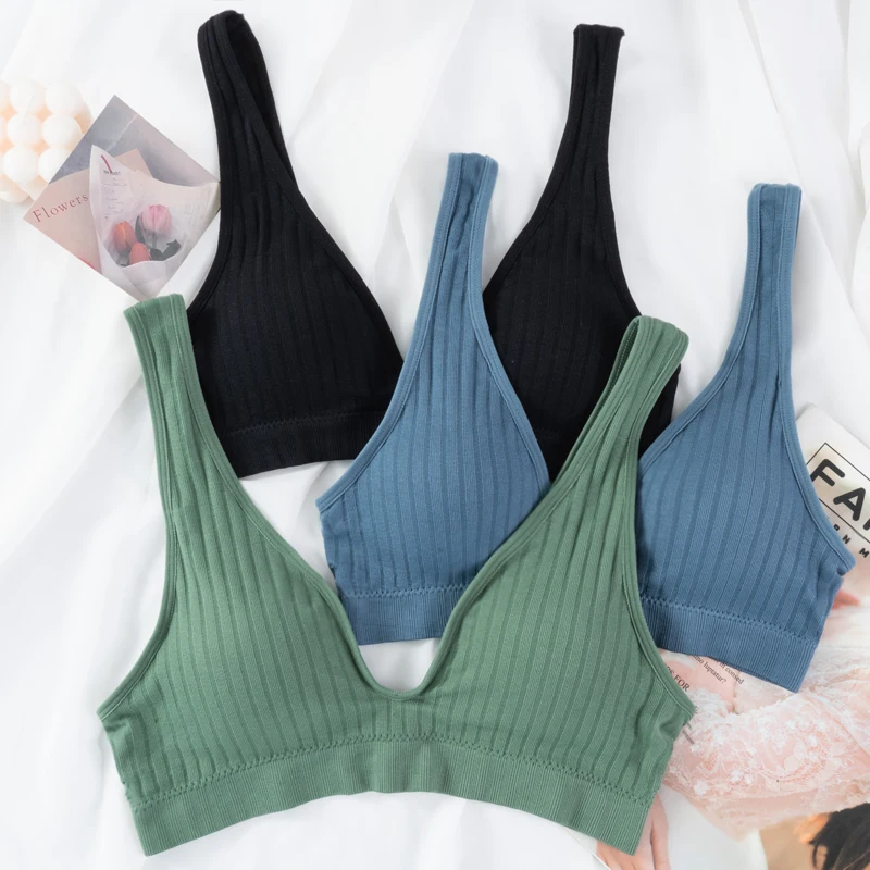 Wholesale Women Tank Top U-Shaped Wide Straps Women Underwear Tank Top Bra