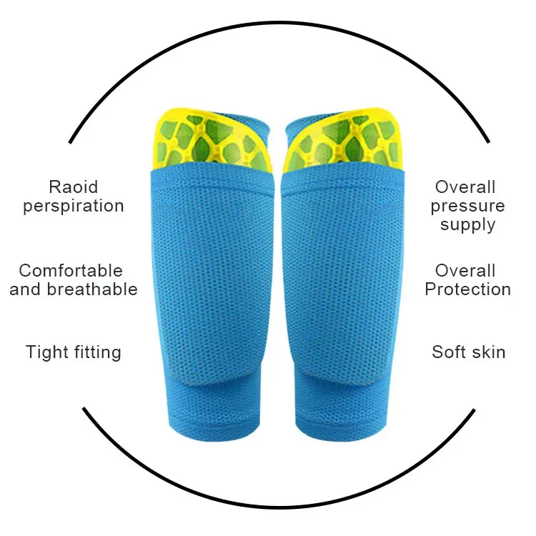 Custom Logo Latest Stretch Sports Football Sock Sleeve Calf Compression Sleeve Shin Guard Support For Soccer shin guard sleeve