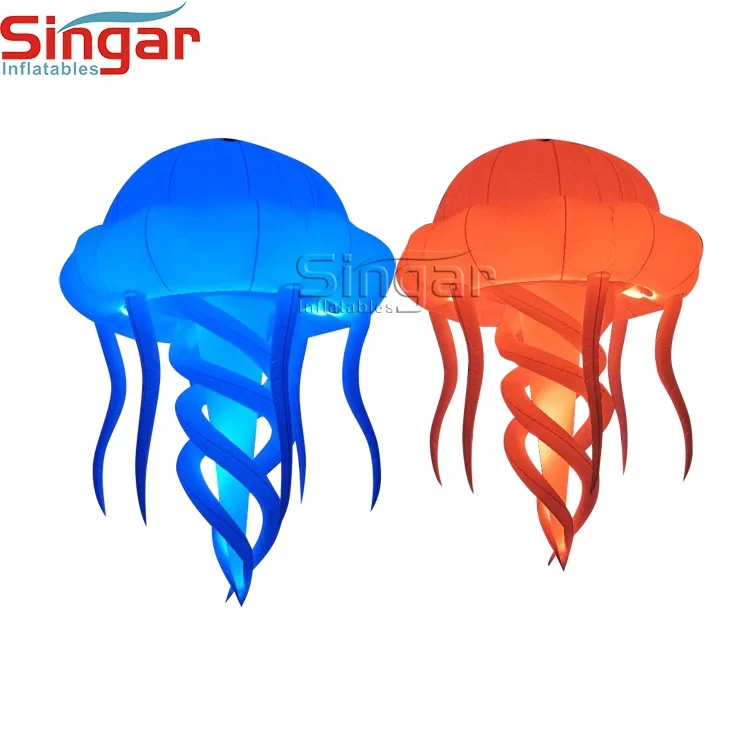 Ceiling decorative light night club decoration ceiling lights decor inflatable stage props jellyfish