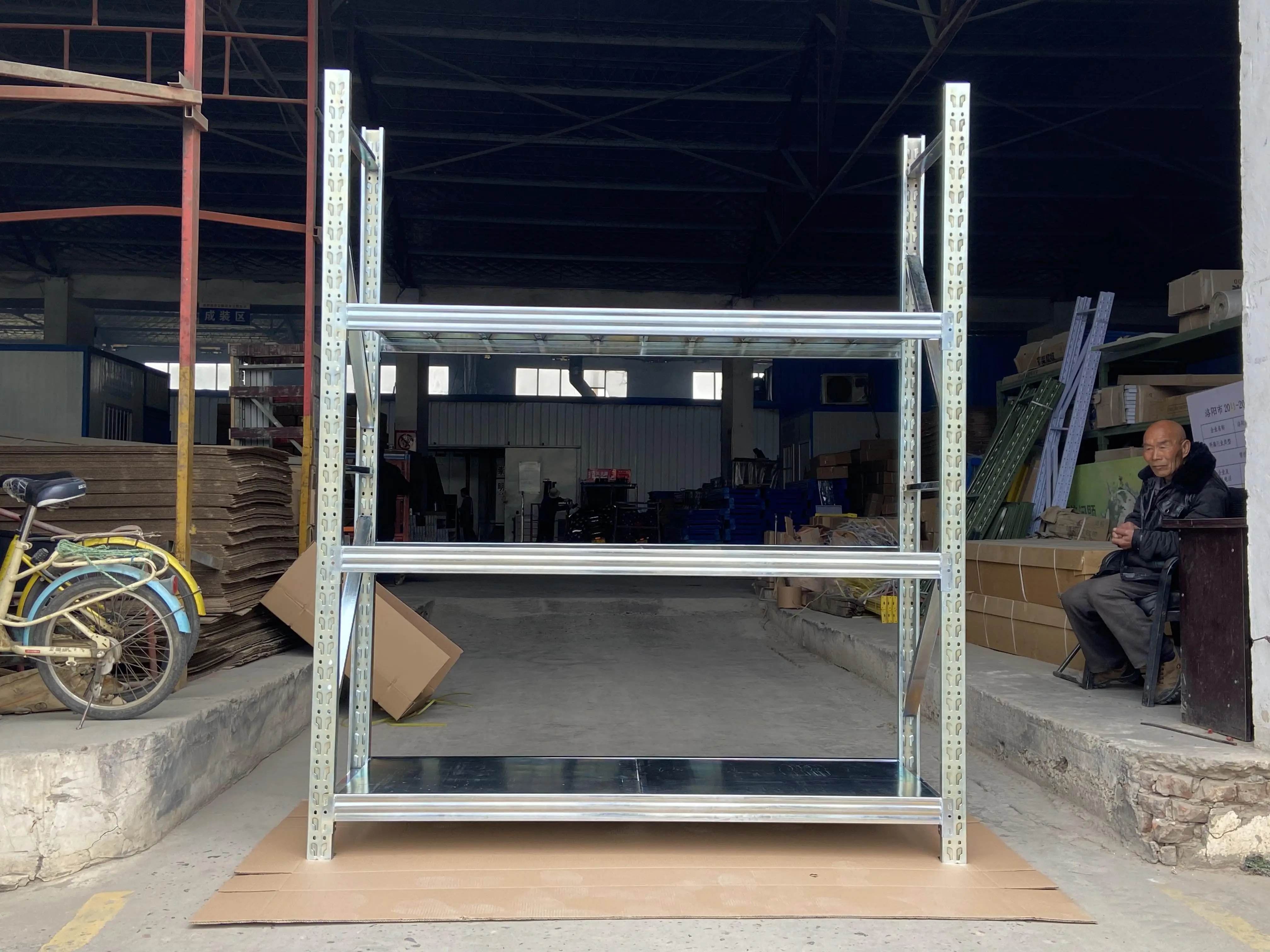 Manufacturer in Morgie metal Racks with visibility space multiple shelving flexible storage solutions for warehouse galvanized